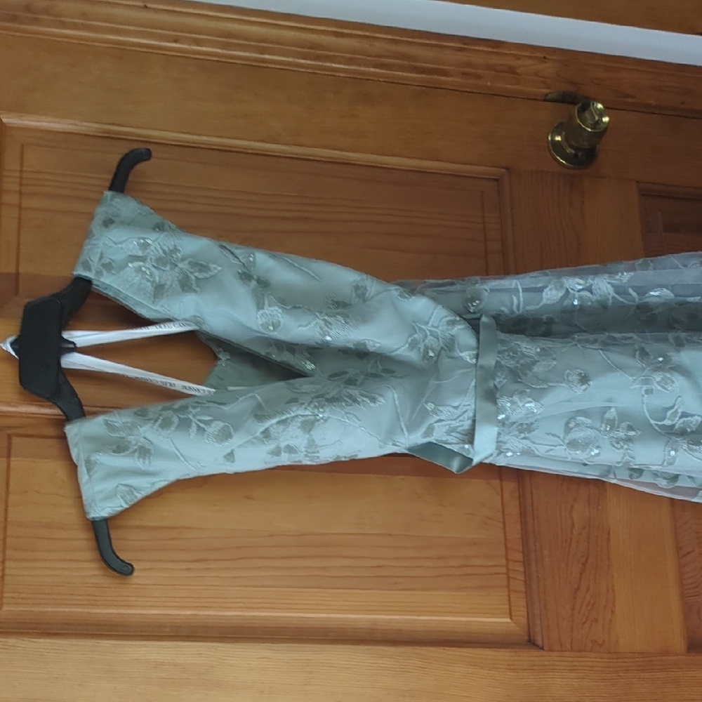 Oleg Cassini Soft Green Dress